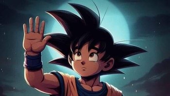 Terima kasih Akira Toriyama, kata Son Goku muda. Foto: Facebook