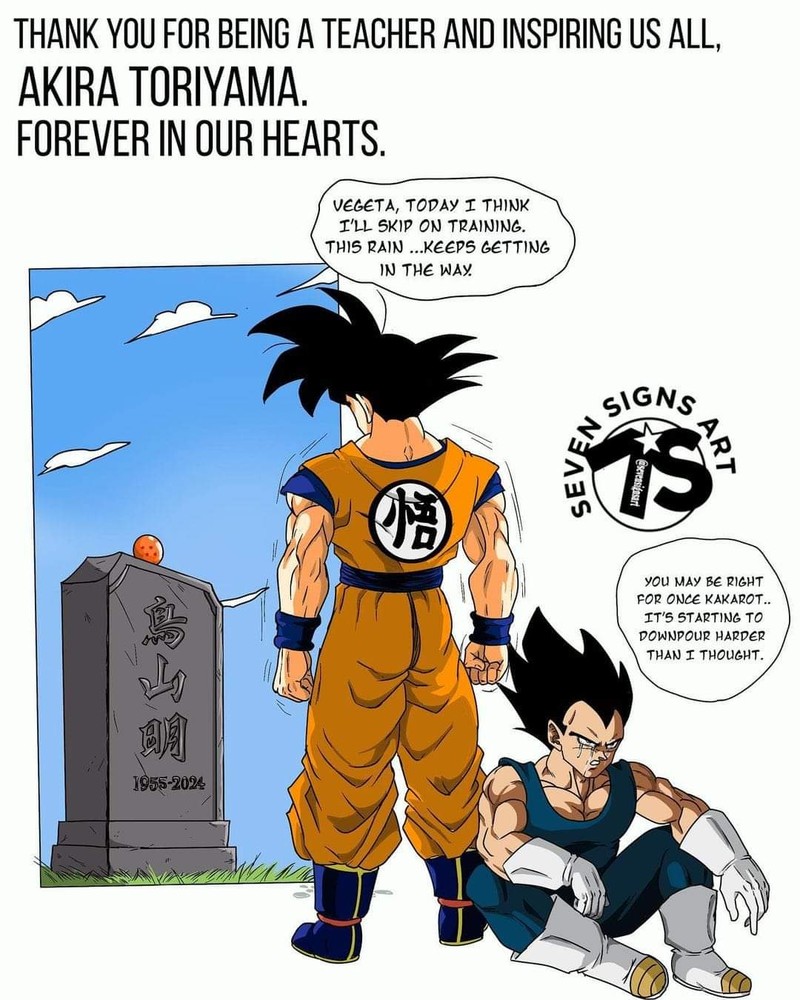 Fanart Duka Cita Akira Toriyama Meninggal