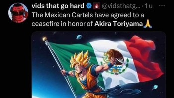 Dragon Ball begitu populer di dunia termasuk di Meksiko. Konon para kartel narkoba berhenti berperang untuk menghormati Akira Toriyama. Foto: Facebook