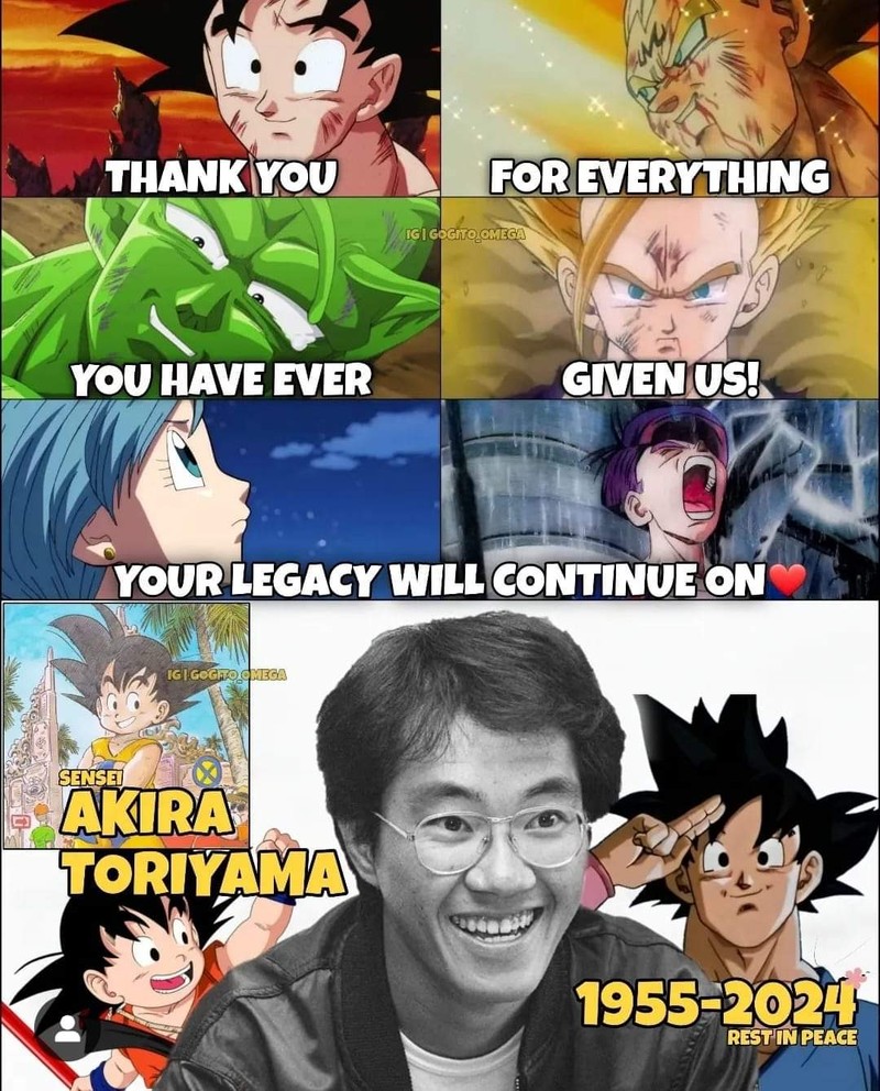 Fanart Duka Cita Akira Toriyama Meninggal