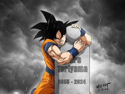 Son Goku Menangis, Fan Art Duka Cita untuk Akira Toriyama
