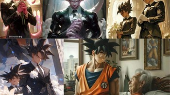 Kumpulan fanart para karakter Dragon Ball berbela sungkawa. Foto: Facebook