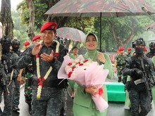 Juliana Moechtar Bangga-Haru Suami Jadi Komandan Upacara Pertama di IKN