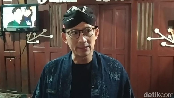 Ketua Badan Pemenangan Pemilu (Bappilu) PPP Sandiaga Uno di Kabupaten Magelang, Sabtu (9/3/2024).