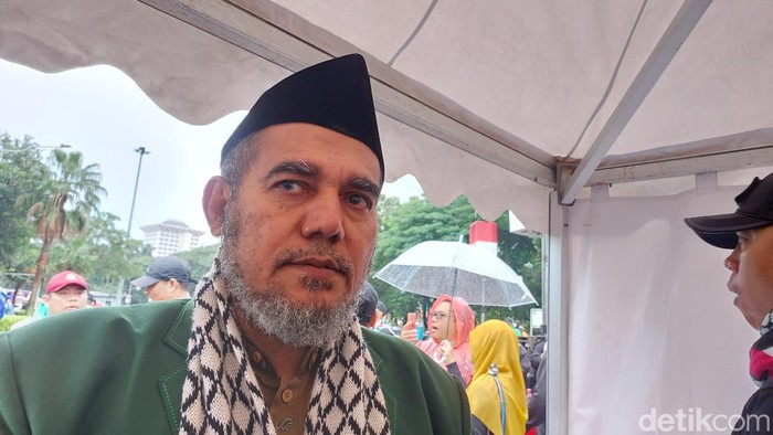 Ketua Majelis Ormas Islam (MOI) Nazar Haris (Ondang/detikcom)