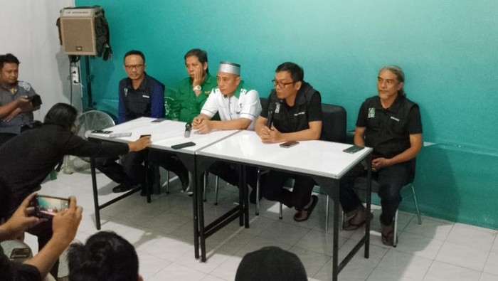 Konferensi pers PKB Sulsel terkait hasil Pileg 2024.