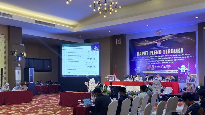 KPU Babel gelar Rapat Pleno Terbuka tingkat Provinsi.