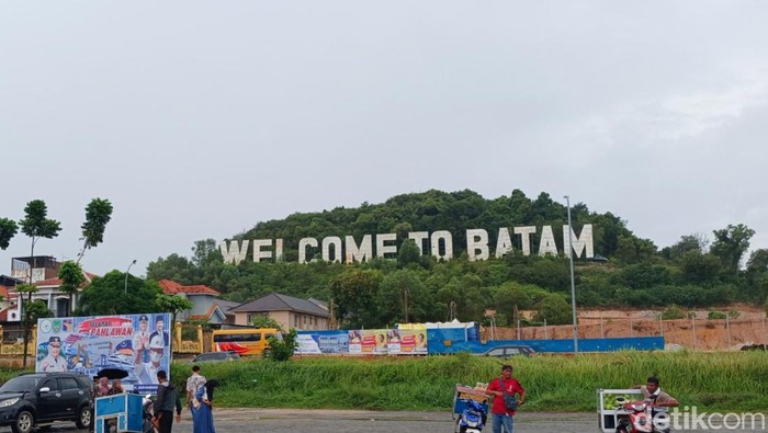 Landmark Welcome To Batam.(Alamudin Hamapu/detikSumut)
