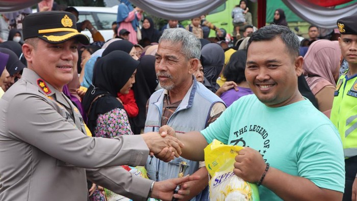 Polres Muara Enim menggelar GPM untuk masyarakat jelang Ramadan.
