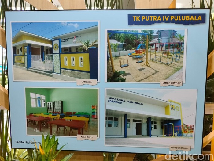 TK Putra IV Pulubala yang telah direnovasi oleh Kementerian PUPR