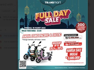 Sikat! Sepeda Listrik di Transmart Full Day Sale Diskon Jumbo