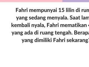 Tebak-tebakan Buat Lemesin Otak, Sepaneng Terus Bikin Cepat Botak