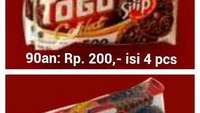Biskuit cokelat merek Togo harganya pernah Rp 200 per bungkus pada tahun 90an lho! Foto: Pool/Site
