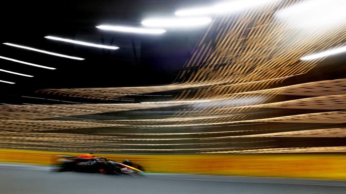 Formula One F1 - Saudi Arabian Grand Prix - Jeddah Corniche Circuit, Jeddah, Saudi Arabia - March 9, 2024 Red Bulls Max Verstappen in action during the race REUTERS/Hamad I Mohammed     TPX IMAGES OF THE DAY