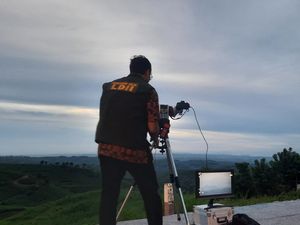 Hilal di Bukit Banjarsari Blitar Tak Terlihat gegara Terhalang Mendung