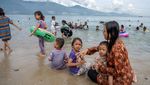 Wisata Pantai Kampung Nelayan Palu Ramai Jelang Ramadan
