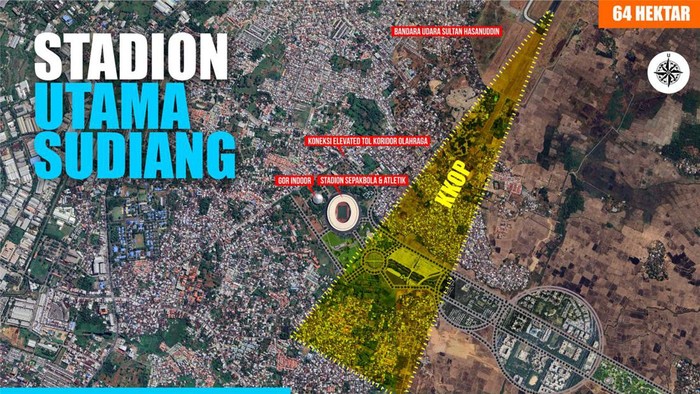 Pemprov Akan Koordinasi Pembangunan Stadion Sudiang dengan Otoritas Bandara
