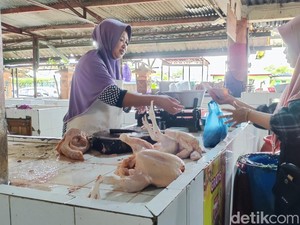 Meski Naik Jelang Puasa, Daging Ayam Ras-Telur di Gunungkidul Tetap Diminati