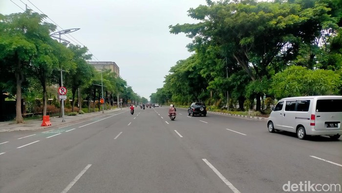 jalanan surabaya lancar saat hari raya nyepi