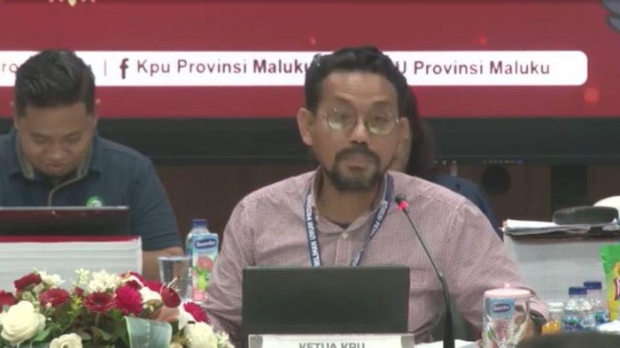 Ketua KPU Maluku Samsul Rivai Kubangun.