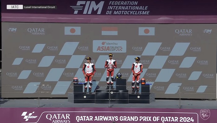 Kiandra Ramadhipa Sukses Kumandangkan Indonesia Raya di Asia Talent Cup Qatar