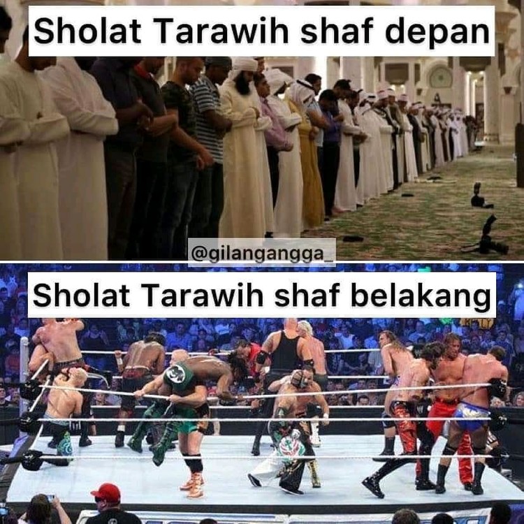 kumpulan meme lucu sholat tarawih