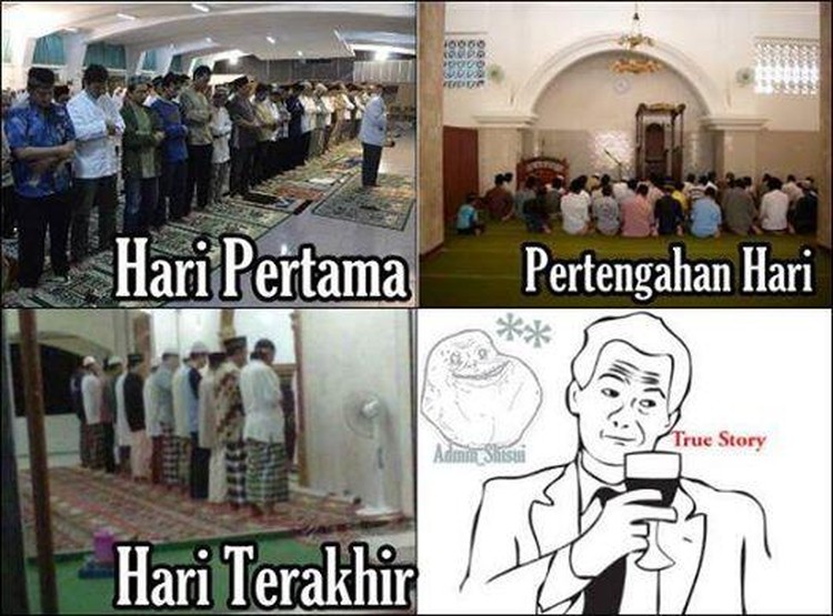 kumpulan meme lucu sholat tarawih