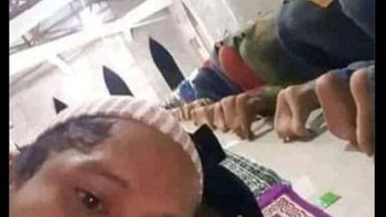 Jangan gini ya nanti pas sholat. Foto: Internet