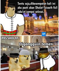 kumpulan meme lucu sholat tarawih