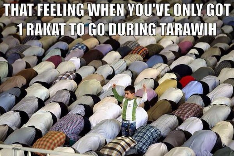 kumpulan meme lucu sholat tarawih
