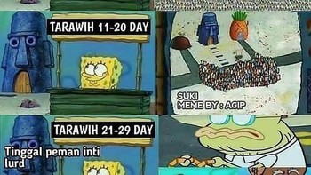 Semoga dari awal sampai akhir Ramadan selalu semangat sholat tarawih. Foto: Internet