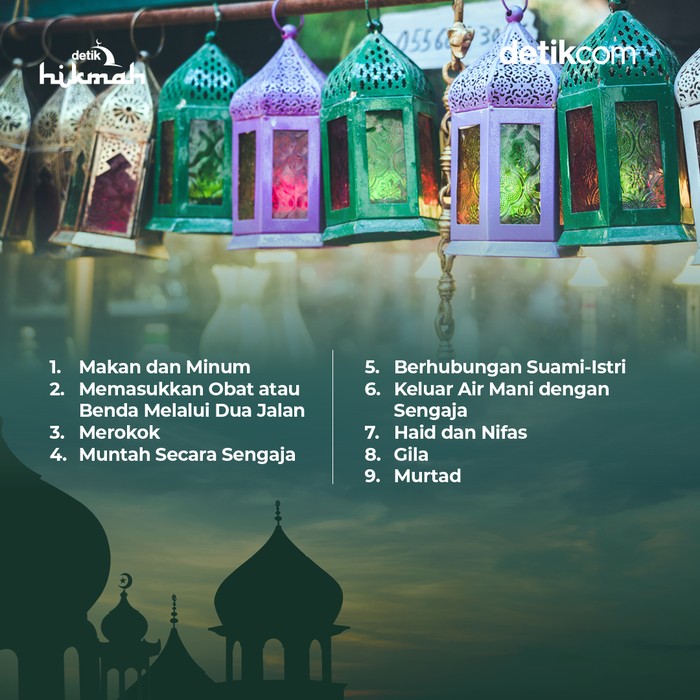 Membatalkan puasa Membatalkan puasa