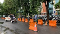 Ambulans setelah mengantar pasien ke IGD RSUP Prof Ngoerah, Denpasar, Bali. Pecalang ikut mengawal ambulans tersebut saat Nyepi, Senin (11/3/2024).