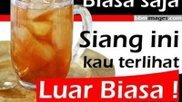 Es teh manis di luar bulan ramadan memang biasa saja, tapi saat ramadan tiba, minuman satu ini tempat luar biasa di siang hari. Foto: Pool/Site
