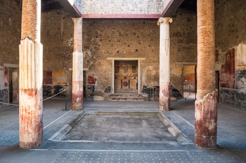 Restoration of the Teracce Houses on Curetes Street in the ancient Greek city of Ephesus, Selcuk, Izmir Province, Turkey.