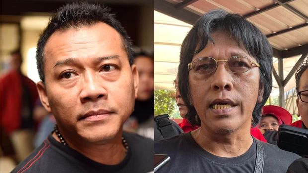 Politikus PDIP Anang Hermansyah dan Adian Napitupulu.