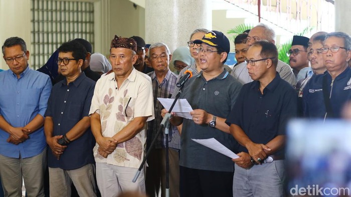 Civitas akademika UGM bikin gerakan Kampus Menggugat: Tegakkan Etika dan Konstitusi, Perkuat Demokrasi di Balairung UGM, Selasa (12/3/2024).