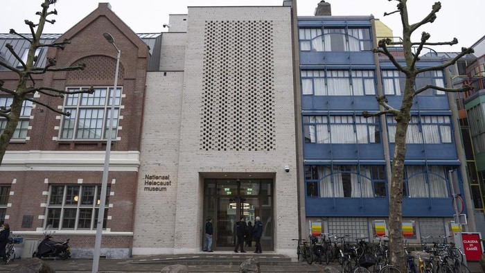The new National Holocaust Museum is seen in Amsterdam, Netherlands, Tuesday, March 5, 2024. (AP Photo/Peter Dejong)