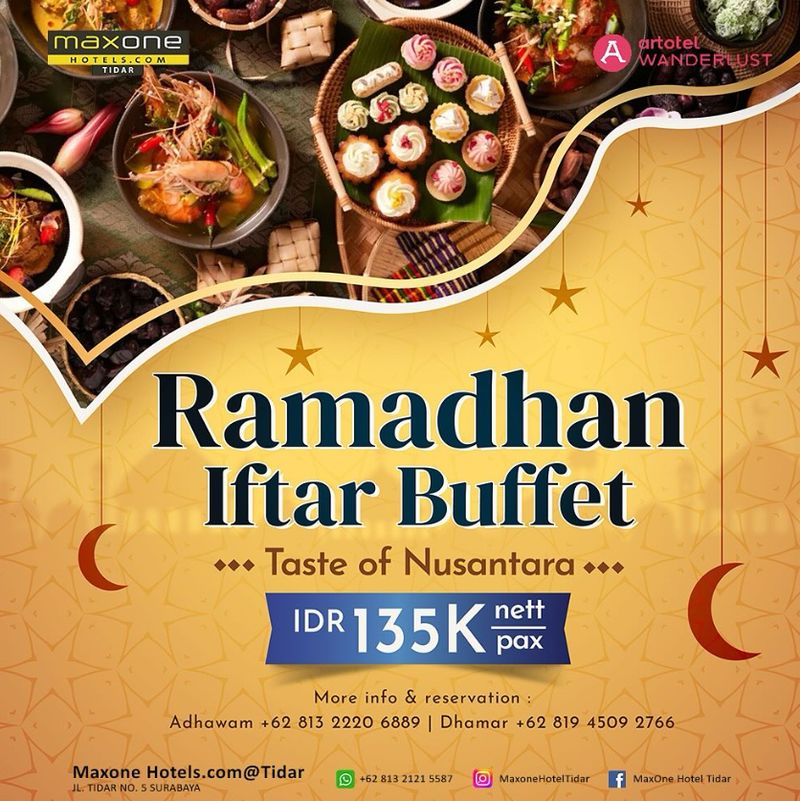 Promo Bukber MaxOne Hotel Tidar Surabaya.
