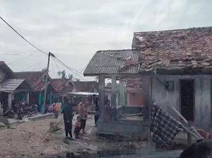 Angin Puting Beliung Terjang Lampung Selatan, 102 Rumah Rusak