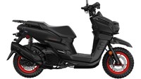 Secara keseluruhan, Yamaha Zuma 125 menonjolkan nuansa manly melalui tarikan garis tajam dan permainan warna dual tune yang gelap. Kendaraan tersebut nyaris mirip Yamaha BWS 125 yang sudah lama dipasarkan di Taiwan. Foto: Yamaha US.