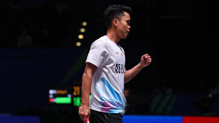 Anthony Sinisuka Ginting di All England 2024