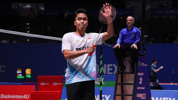 Anthony Sinisuka Ginting di All England 2024