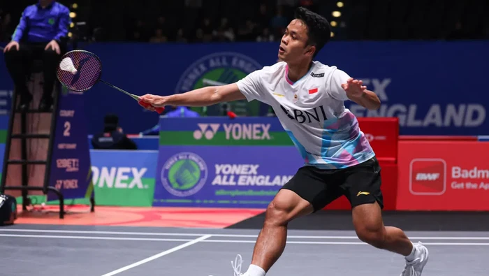 Anthony Sinisuka Ginting di All England 2024