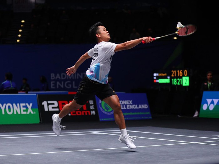 Anthony Sinisuka Ginting di All England 2024