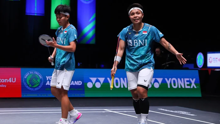 Apriyani Rahayu/Siti Fadia Silva Ramadhanti di All England 2024