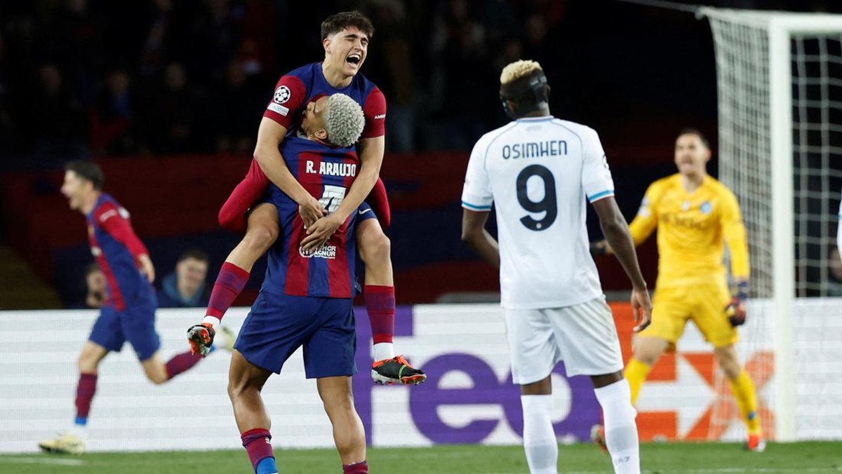 Barcelona lolos ke perempatfinal Liga Champions usai singkirkan Napoli (Foto: REUTERS/Albert Gea)
