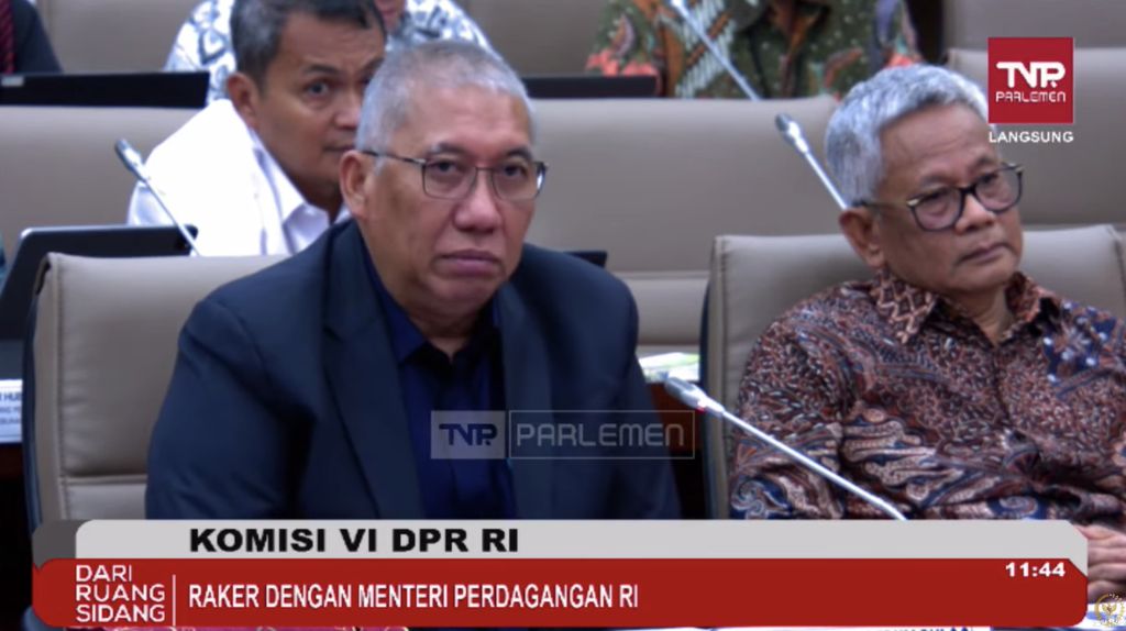 Bayu Krisnamurthi Direktur Utama Perum Bulog. (Tangkapan layar Youtube DPR RI)