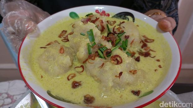 Celimpungan khas Palembang jadi makanan untuk berbuka puasa.
