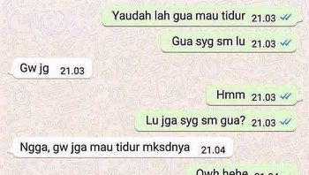 Orang mau tidur, weeek. Foto: Instagram/candaan.receh